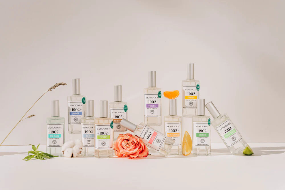 100 % TRANSPARENT SUR NOS FORMULES : Eaux de Cologne clean