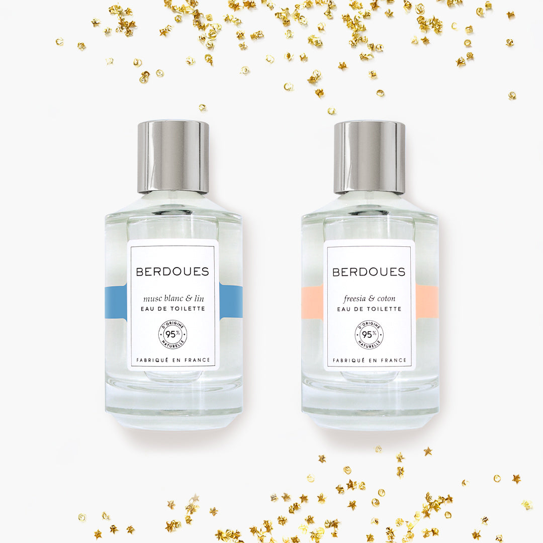 Duo eaux de toilette Musc Blanc & Lin et Freesia & Coton