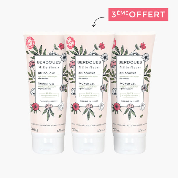 Lot de 3 Gels douche Mille Fleurs